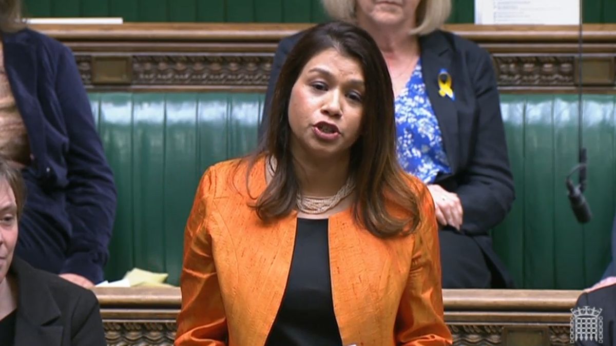 Nazanin Zaghari-Ratcliffe's MP, Tulip Siddiq, the Labour MP for Hampstead and Kilburn, speaking in the House of Commons, London, on her release from detention in Iran. Picture date: Friday December 10, 2021. (Photo by House of Commons/PA Images via Getty Images)