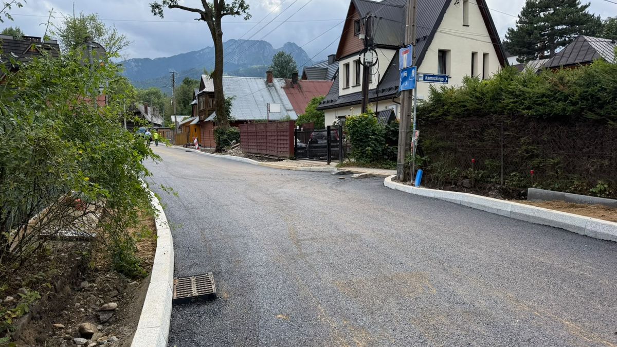 Nowy asfalt na ul. Kasprusie