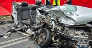 Opaleniec: Cztery osoby zginęły w zderzeniu volkswagena i cysterny. Osobówka była w złym stanie technicznym