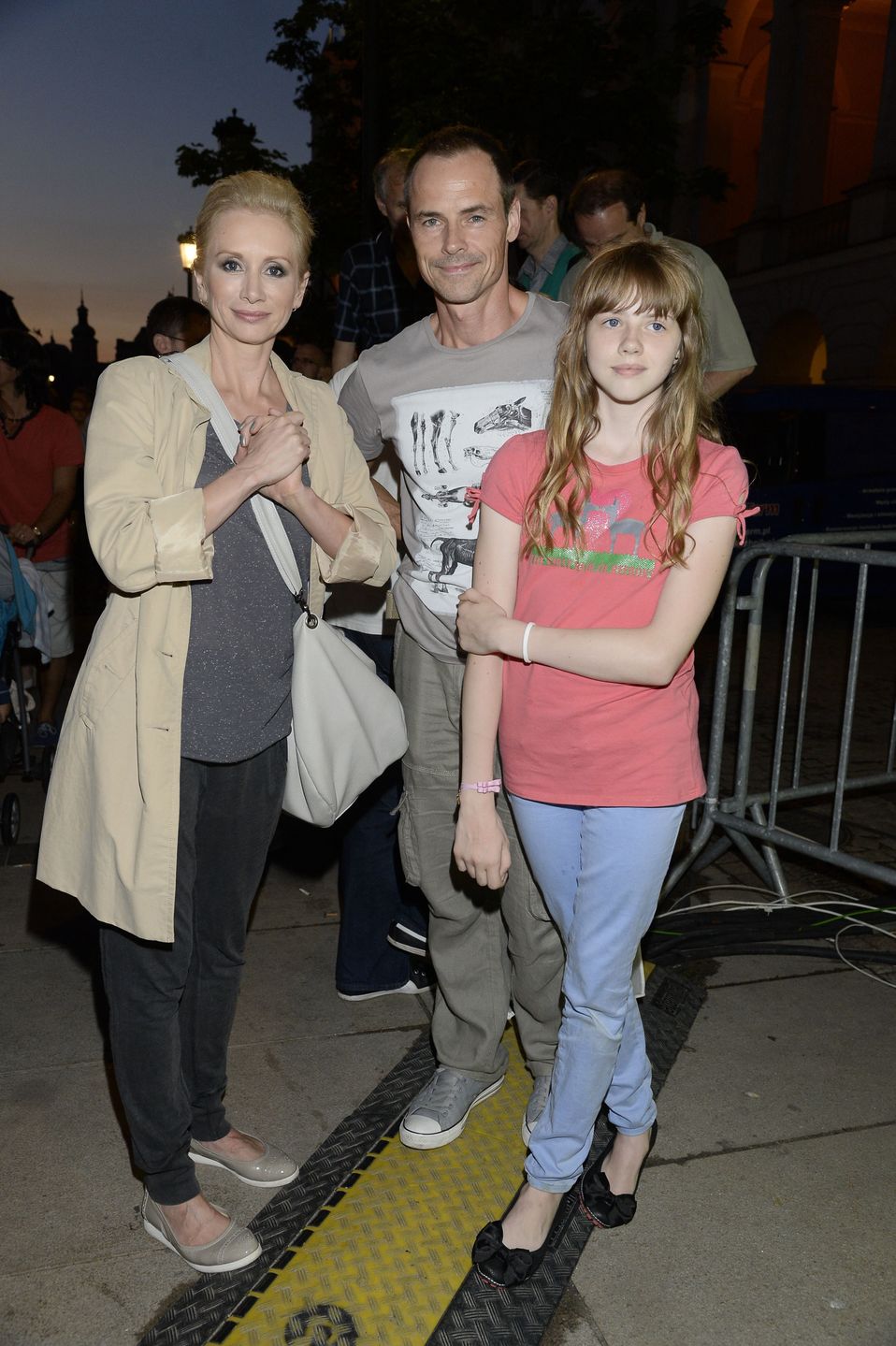 Ewa Gawryluk i Waldemar Błaszczyk z córką Marią w 2013 