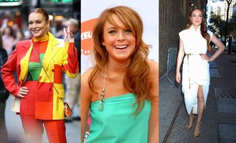 Lindsay Lohan POWRACA! Aktorka promowała nowy film w dwóch stylizacjach (ZDJĘCIA)
