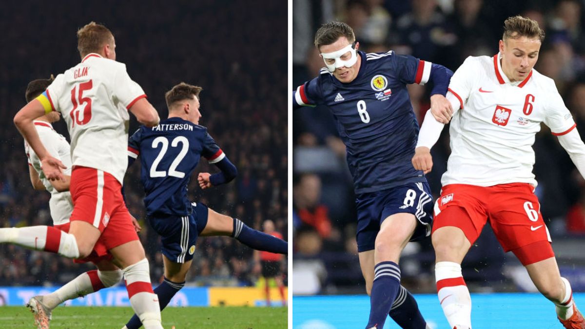 Padł pierwszy gol! / Kadr z meczu Szkocja-Polska 