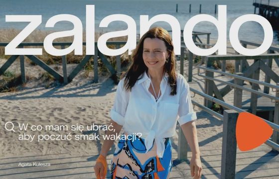 Agata Kulesza w kampanii Zalando zaprasza na wybrzeże