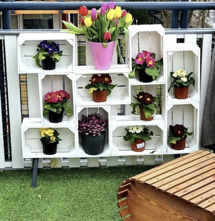 Regał na kwiaty zrobiony przez "Darka Stolarza"