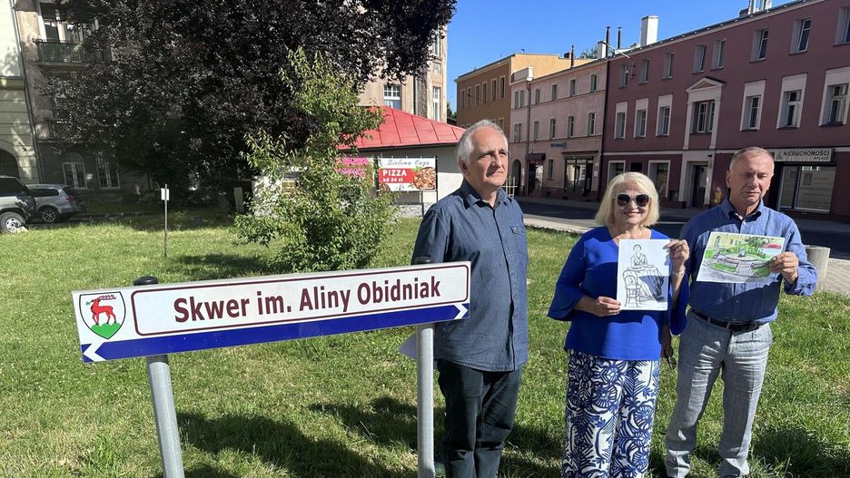 2.07.2025 Jelenia Góra. Zbiórka na przebudowę skwery im. Aliny Obidniak