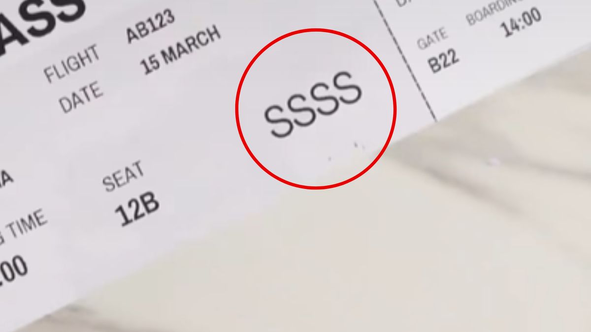 Tajemniczy znak na bilecie lotniczym 