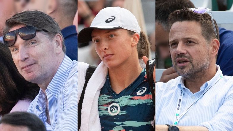 Znani na meczu Igi Świątek z Caroline Garcią