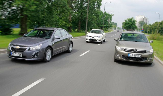 Chevrolet Cruze, Citroen C-Elysee i Renault Fluence: tanie kompaktowe sedany