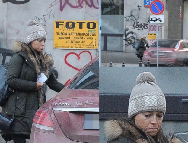  Anna Mucha parkuje na zakazie. Nie zauważyła znaku? (ZDJĘCIA)