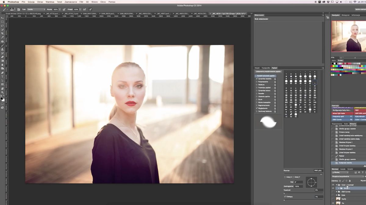 Pełna obróbka słonecznego portretu w przyśpieszeniu [screencast] 1