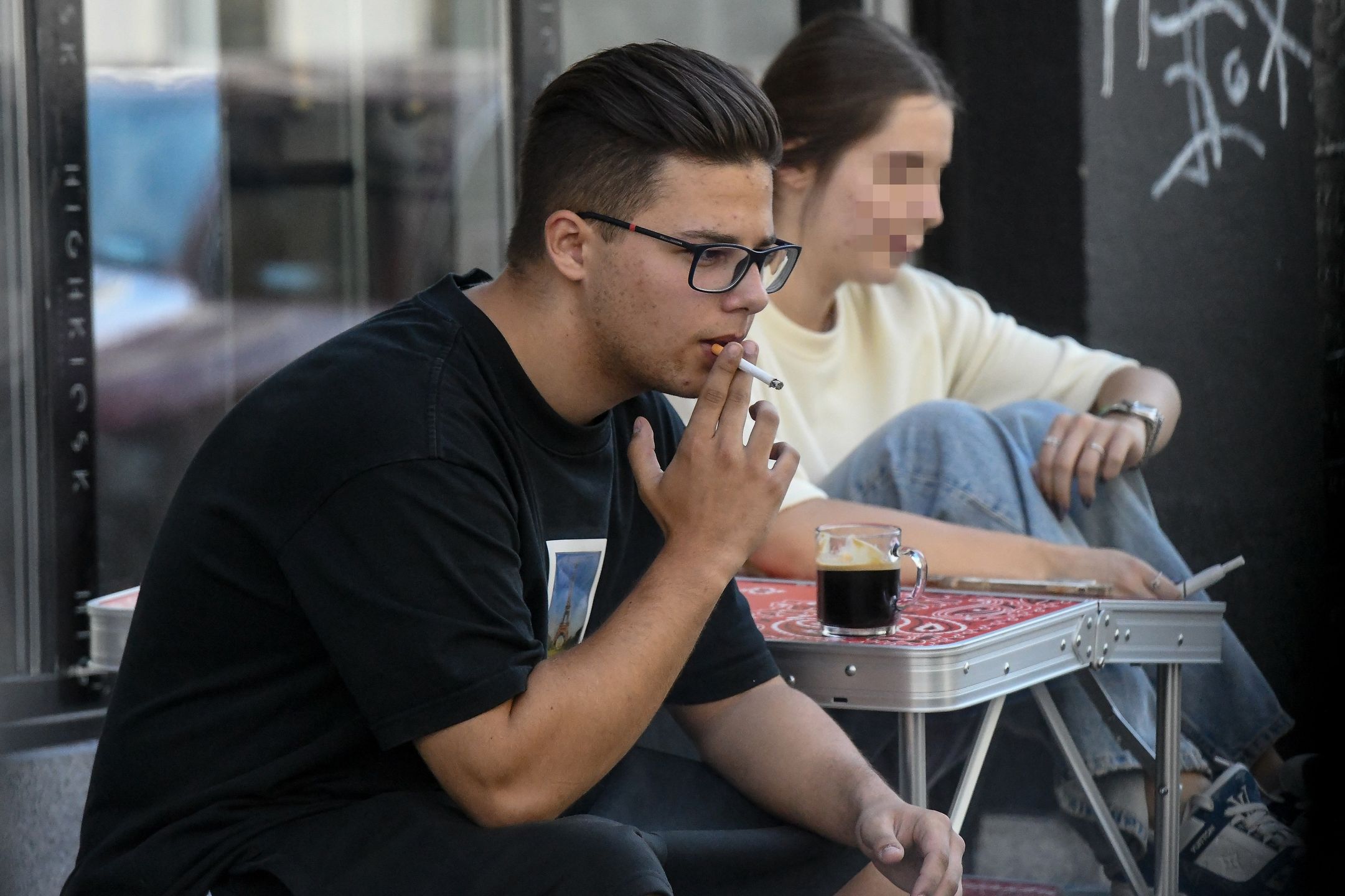 Allan Krupa widziany na ulicach Warszawy