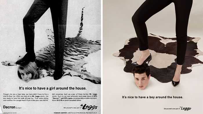 Fotograf odwrócił role w seksistowskich reklamach z połowy XX wieku. Dzisiaj zdecydowanie by nie przeszły 1