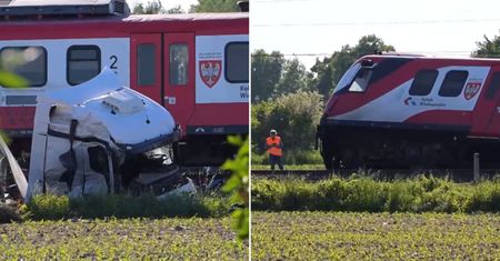 Koszmarny wypadek w Garbatce. Nagranie z miejsca zdarzenia