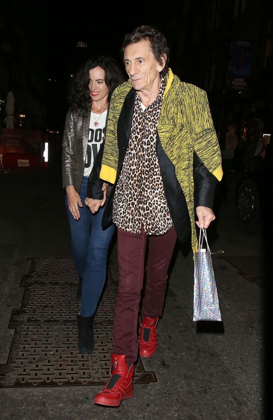 Ronnie Wood i Sally Humphreys 