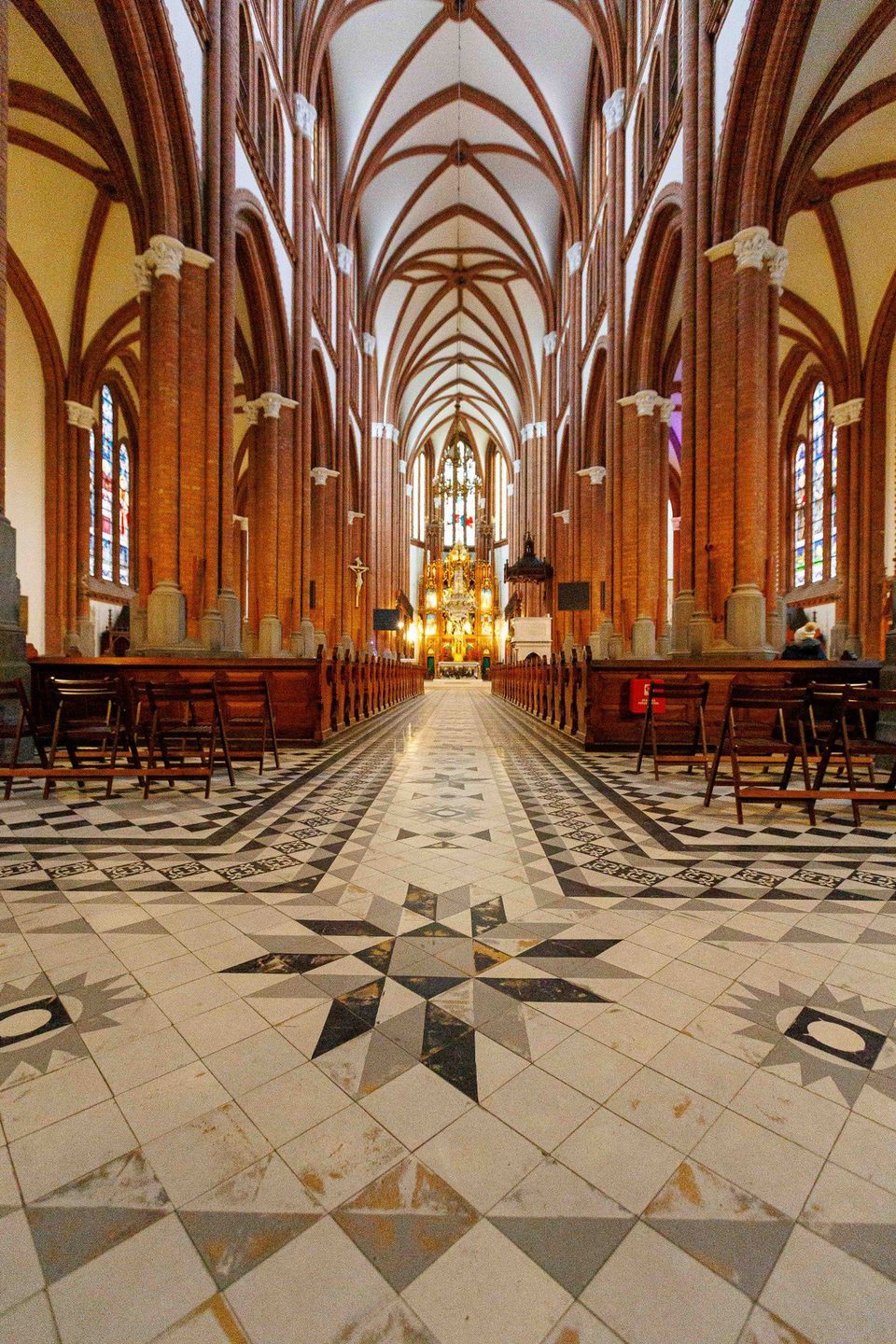 Posadzka w białostockiej katedrze