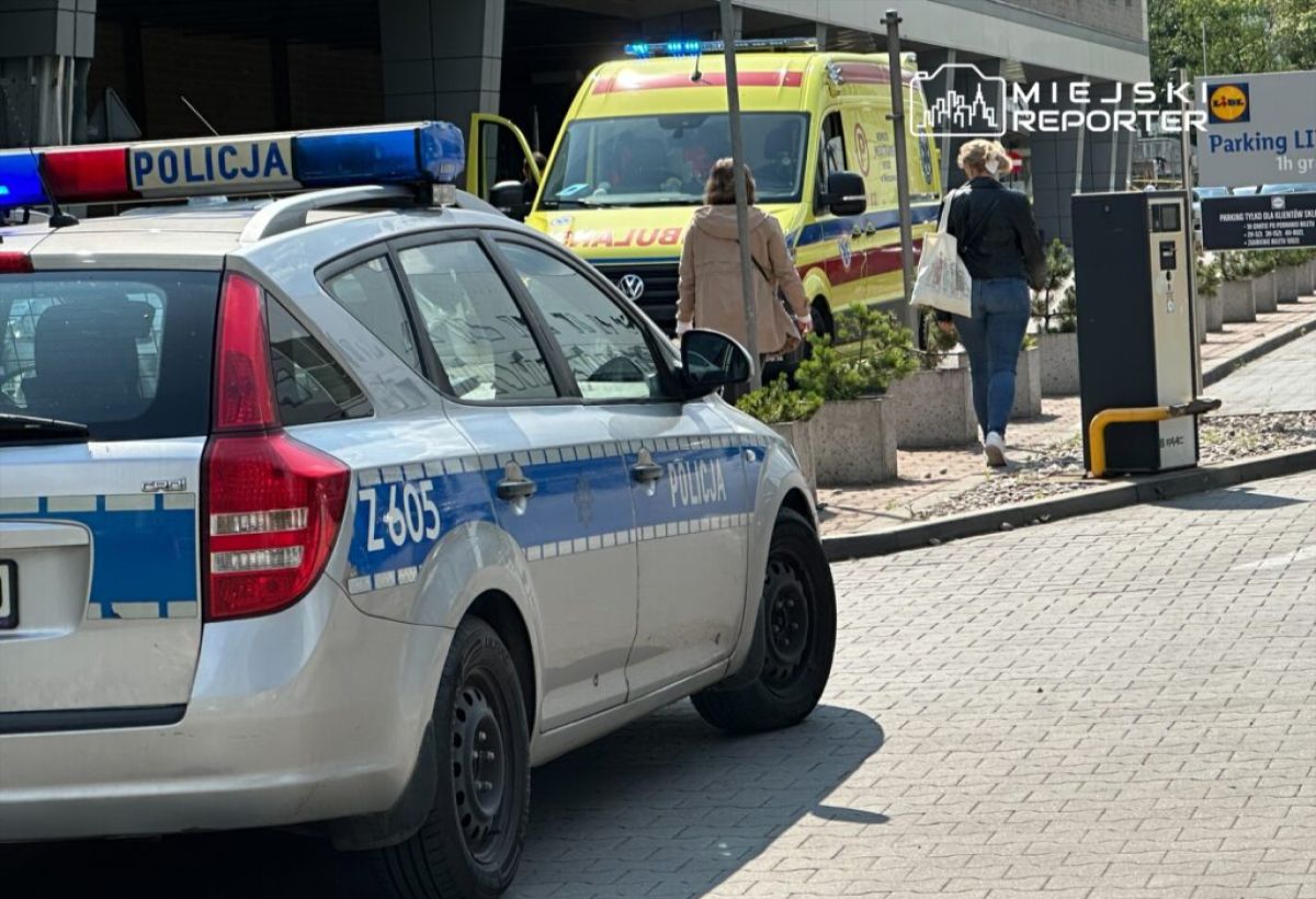 Napad w pobliżu galerii na Mokotowie