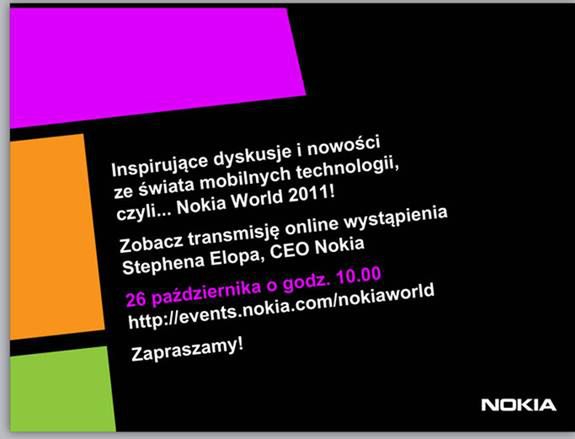 Nokia World 2011 na żywo!