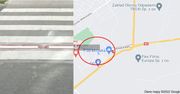 Kuriozalne przejście drogowe. Zamontowano próg zwalniający dla pieszych