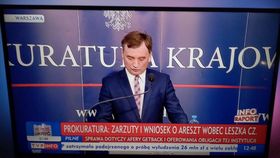 ZBiegniew Ziobro odczas konferencji prasowej