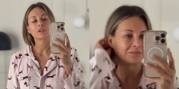 Małgorzata Rozenek bez makijażu i w piżamce w jamniczki pozdrawia fanów o poranku. Wciąż perfekcyjna? (ZDJĘCIA)