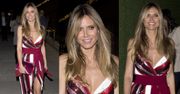 Heidi Klum bryluje na imprezie NBC w szpilkach od Calvina Kleina