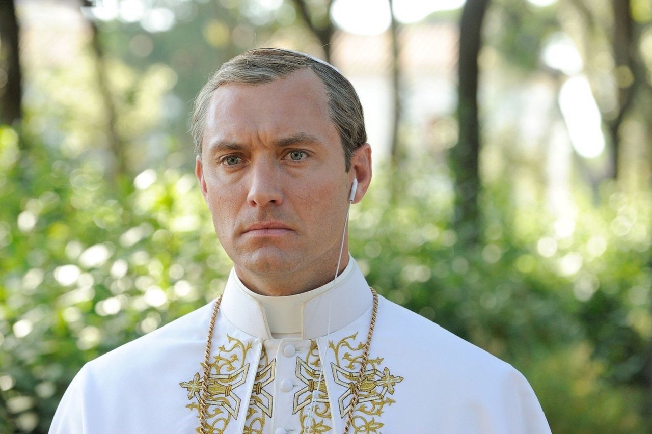 Jude Law in the series "The Young Pope" by Paolo Sorrentino.