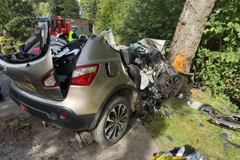 Rodzina rozbiła się o drzewo. Świadek mówi o drodze. "Miejscowi wiedzą"