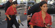 Kim Kardashian w rozpiętej koszuli... (ZDJĘCIA)