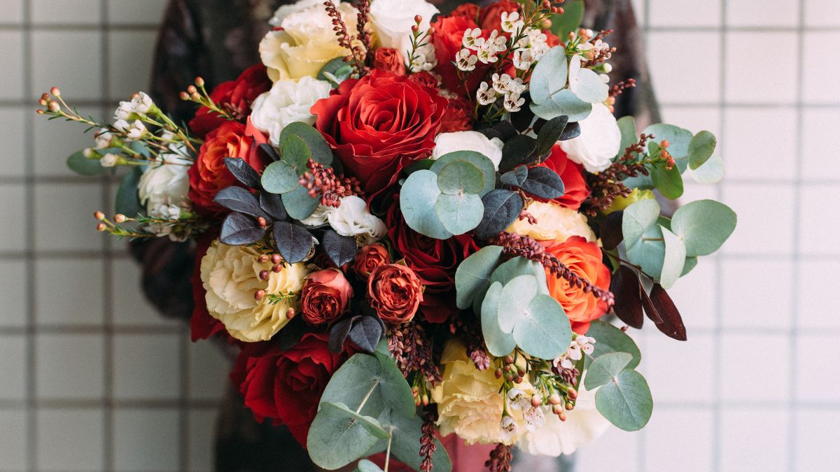 Bukiet zaprojektowany przez sztuczną inteligencję. 