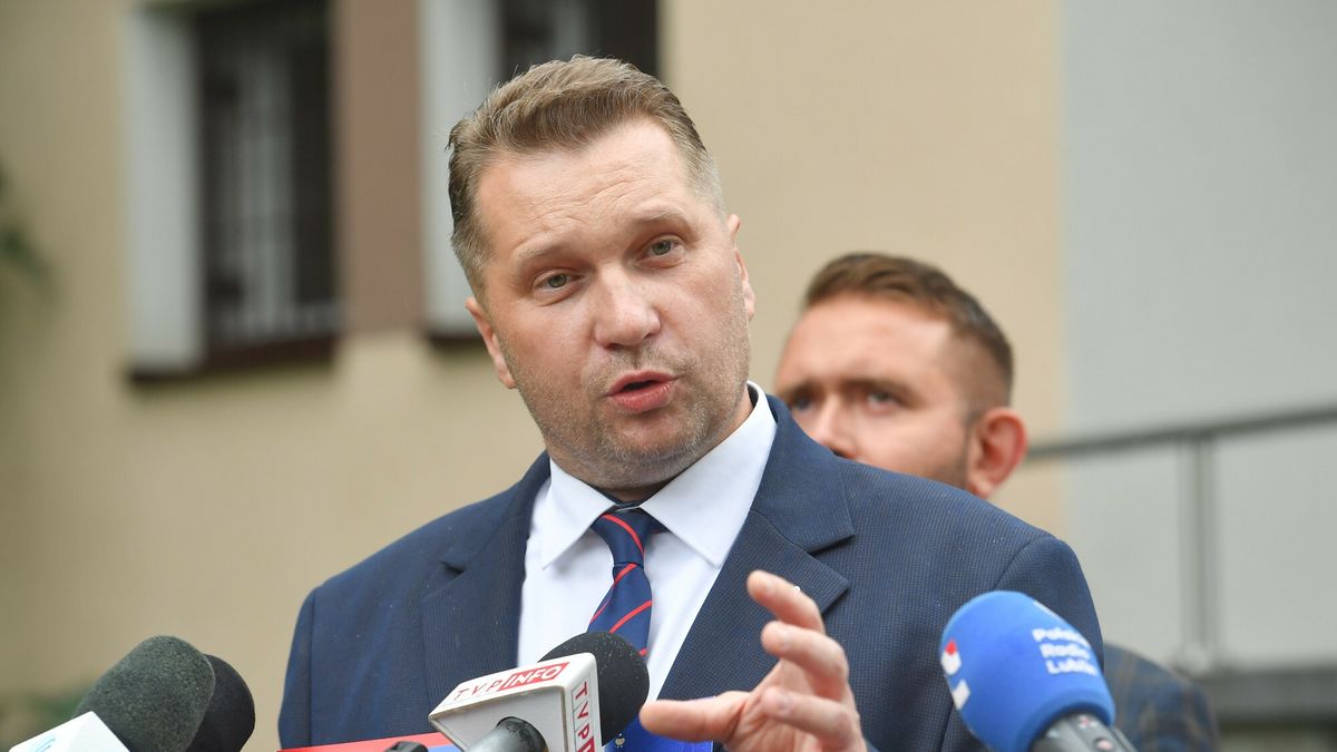 Minister edukacji i nauki Przemysław Czarnek