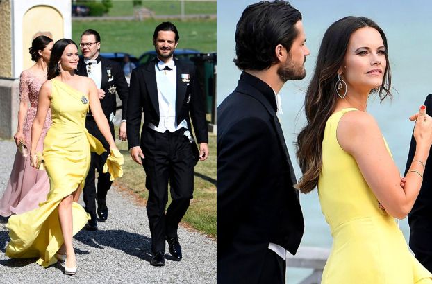 "Najpiękniejszy książę świata" i zachwycająca księżniczka Sofia na weselu przyjaciół w Szwecji (ZDJĘCIA)