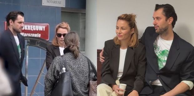 Katarzyna Wajda stawiła się na rozprawę rozwodową u boku NOWEGO PARTNERA: były pocałunki i nie tylko (WIDEO)