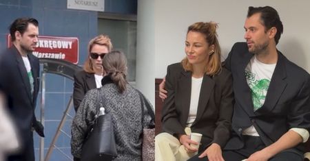Katarzyna Wajda stawiła się na rozprawę rozwodową u boku NOWEGO PARTNERA: były pocałunki i nie tylko (WIDEO)