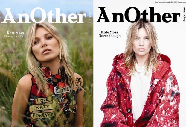 Cztery okładki tego samego magazynu z Kate Moss!