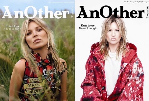 Cztery okładki tego samego magazynu z Kate Moss!