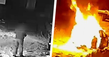 Zemsta na żonie. Kamery nagrały, co zrobił z jej autem