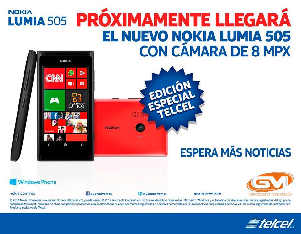 Nokia Lumia 505 | fot. Facebook