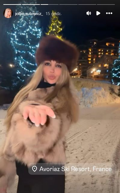 Jola Rutowicz wybrała się na narty do Francji
