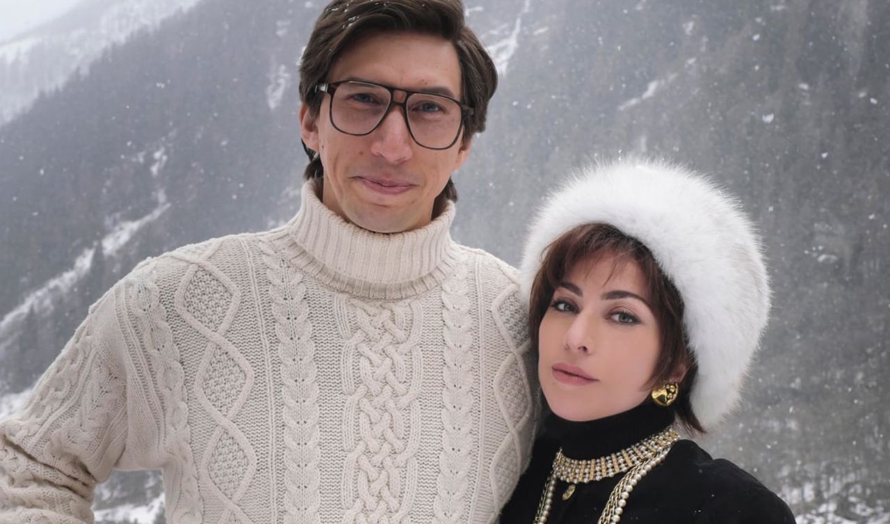 Lady Gaga i Adam Driver nie do poznania. Pokazali zdjęcie z planu "House Of Gucci"