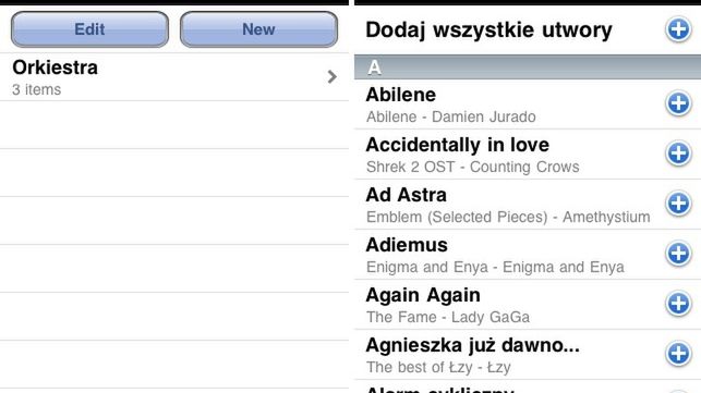 Tworzymy listy odtwarzania bezpośrednio w iPhonie 1