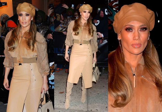 Odpicowana Jennifer Lopez w luksusowej stylizacji odwiedza swoją dzielnicę z dzieciństwa