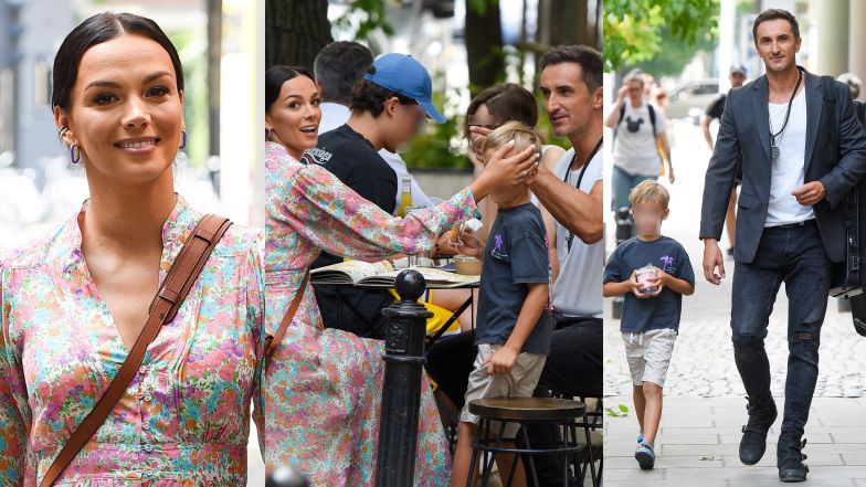 Paulina Krupińska i Sebastian Karpiel-Bułecka z synem