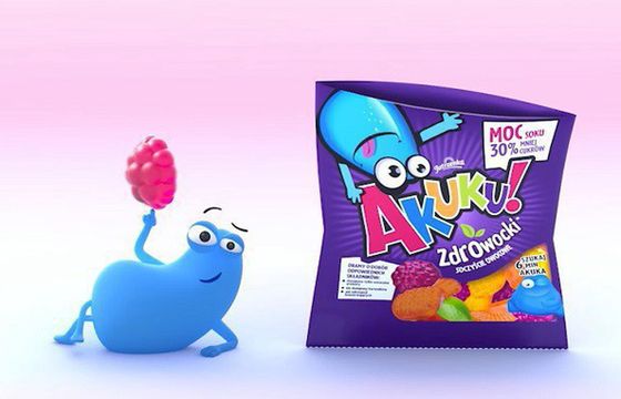 Żelki Akuku! Zdrowocki reklamowane w telewizji