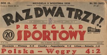 Ostatnie zawody. Sport kilka dni przed wybuchem wojny