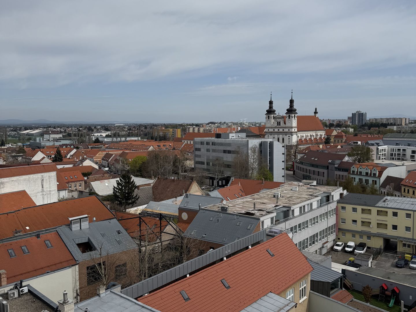 Widok na Trnavę z wieży