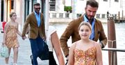 Opiekuńczy David Beckham pokazuje Wenecję 10-letniej córce (ZDJĘCIA)