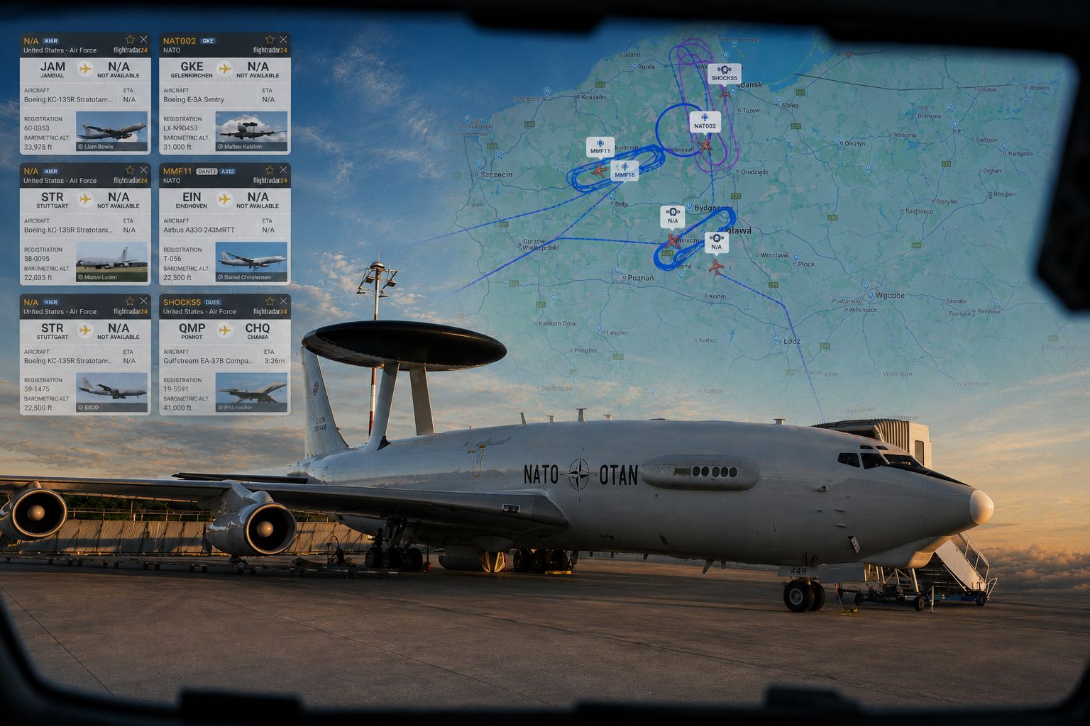 NATO nad Bałtykiem: Tajemniczy lot EA-37B Compass Call nad Królewcem