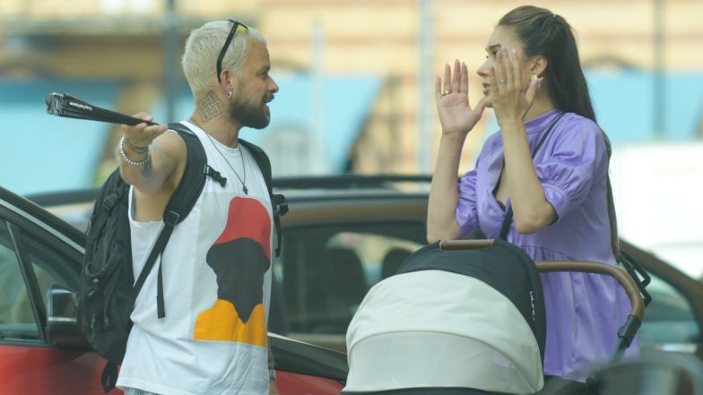 Ida Nowakowska i Michał Piróg kłócą się na ulicy