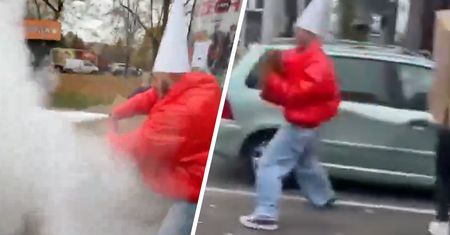 Demolował samochód i krzyczał. Tiktokerowi wtórowały dzieci