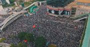 Niesamowity film z drona pokazuje ogrom prostestów w Hongkongu